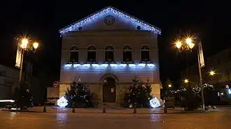 La mairie lors de Noël en Champagne 2012.