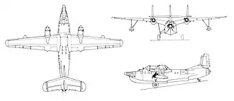 vue en plan de l’avion