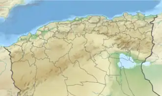 Voir sur la carte topographique d'Algérie (nord)