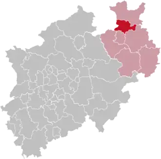 Localisation de Arrondissement de Herford