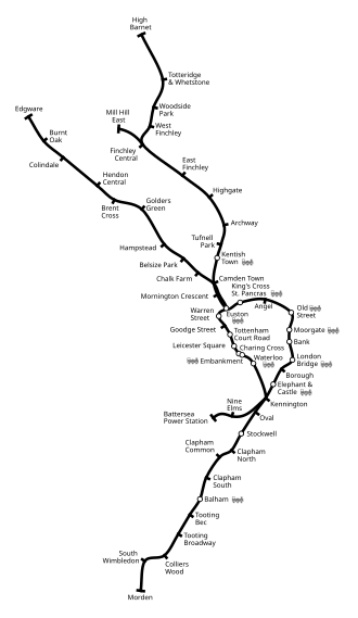 Voir la carte de la ligne.