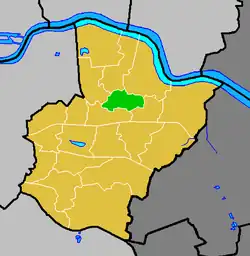 Carte de Northumberland.