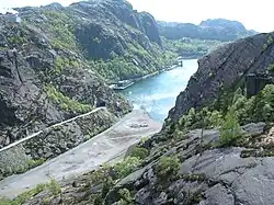 Vue du Jøssingfjord.