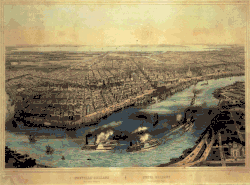 Panorama de La Nouvelle-Orléans en 1853