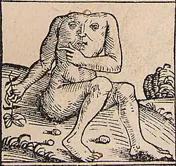 Liber Chronicarum (1493), illustration de Blemmye.