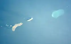 Photo satellite des îles Eiao et Hatutu et du motu One