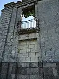 Une fenêtre du château de Princé.