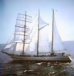 Le trois-mâts goélette polonais Iskra II.