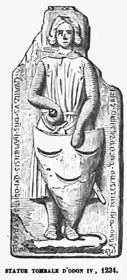 Gisant d'Odon IV de Ham.