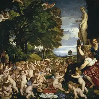 Offrande à Vénus1518-1519, Prado
