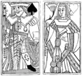 Roi de pique et dame de cœur, début du XVIe siècle.
