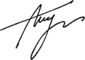 Signature de Oleksandr TourtchynovОлександр Турчинов