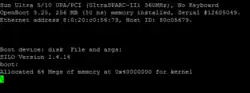 Description de l'image OpenBoot on UltraSparc5.png.