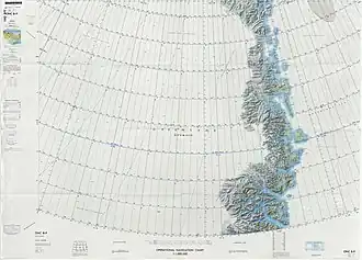 Plan du nord-est du Groenland.