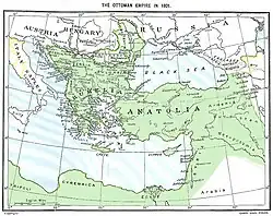 L'Empire ottoman en 1801.