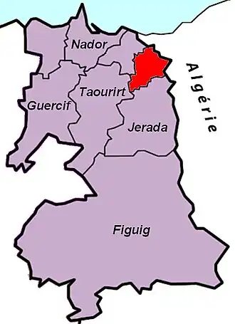 Carte de la circonscription.