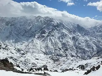 Vue aérienne de la station.