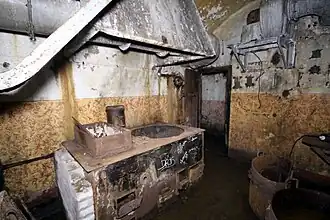 Les restes de la cuisine.