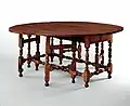 Table gateleg, entre 1690 et 1720, Metropolitan Museum of Art.