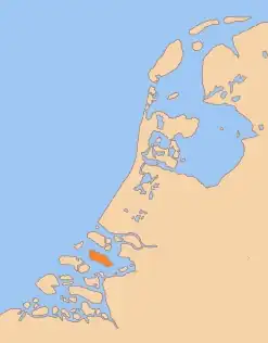 La région vers 1350, Overflakke en orange.