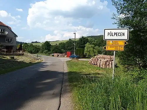 Entrée de Půlpecen.