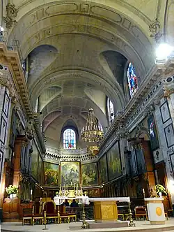 Le chœur, avec les sept tableaux de Charles André van Loo..