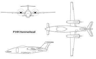 vue en plan de l’avion