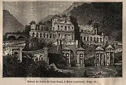 Ruines du palais de Sans-Souci, à Milot ( extérieur )  Année de publication : 1881