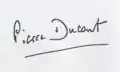 Signature de Pierre Ducout