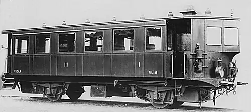 Automotrice pour le PLM.