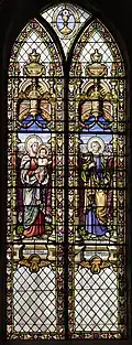 Église Saint-Aubin, vitrail