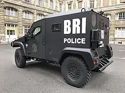 Véhicule blindé PVP/Dagger fabriqué par ARQUUS de la BRI-PP.