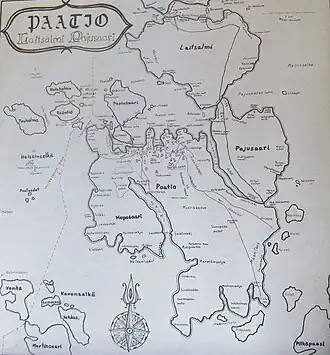 L'île de Paatio et la frontière.