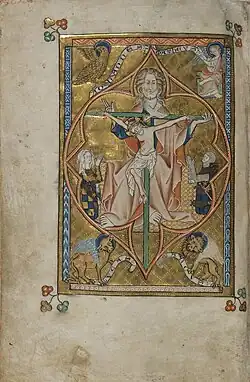 Trinité, au début des heures de la Trinité, f.28v.