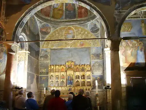 Polyptyque de Giusto de Menabuoi sur l'autel du Baptistère.