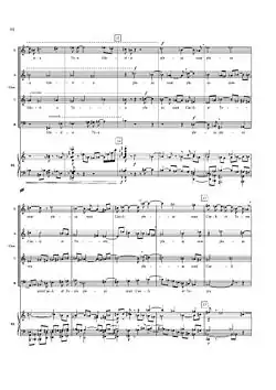 page de la réduction piano-chant du "Sanctus"