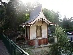 La pagode tonkinoise dans le parc de la Source (XIXe&nbsp;siècle).