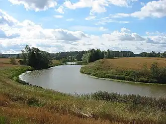 La rivière Paimionjoki à Prunkila, Marttila.