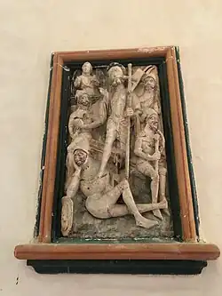Résurrection du Christ sur panneau d'albâtre, XVe siècle.