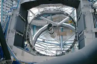 L’un des miroirs primaires du Very Large Telescope.