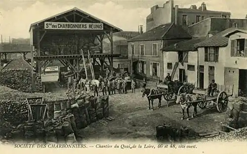 Société des Charbonniers, chantier du quai de la Loire.