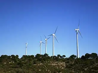 Éoliennes vers Pozo Cañada