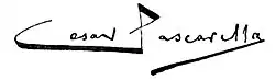 signature de Cesare Pascarella