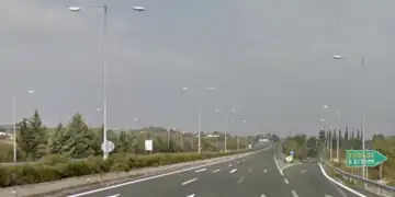 La A1 près de Néa Agathoúpoli.