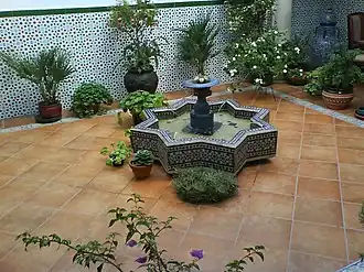 Patio de la Casa Rural Sidonia