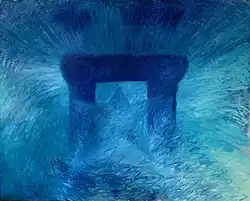 Sans titre (série des Portiques), 150x170cm, 1980