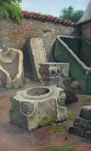 "Au parc de l'évêché", sans date.