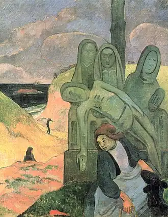 Paul Gauguin, Le Christ vert, 1889 – Musées royaux des Beaux-Arts de Belgique, Bruxelles.