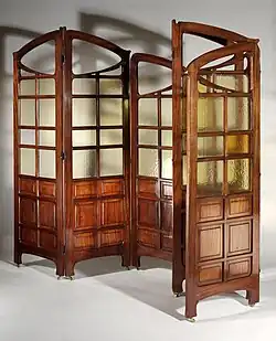 Deux paravents designés pour le Grand Hôtel de Bruxelles ; collection Fondation Roi Baudouin, Musée du Design de Gand