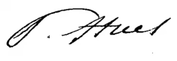 signature de Paul Huet